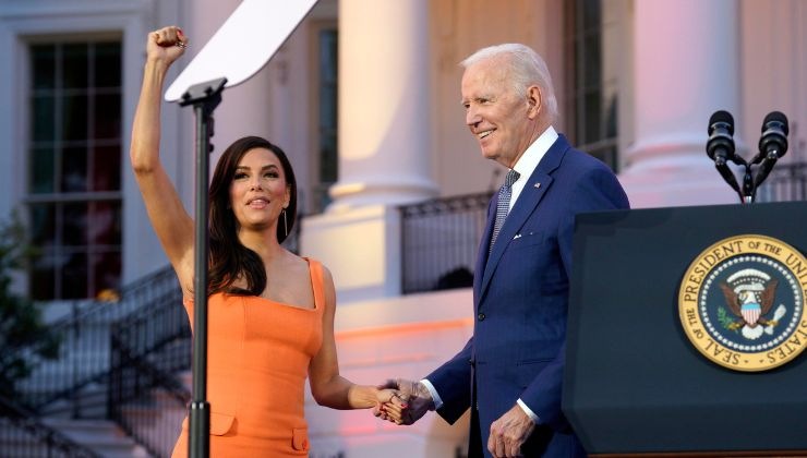 Eva Longoria y Joe Biden en Washington