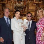 El bautizo del primer hijo en común entre Marc Anthony y Nadia Ferreira.