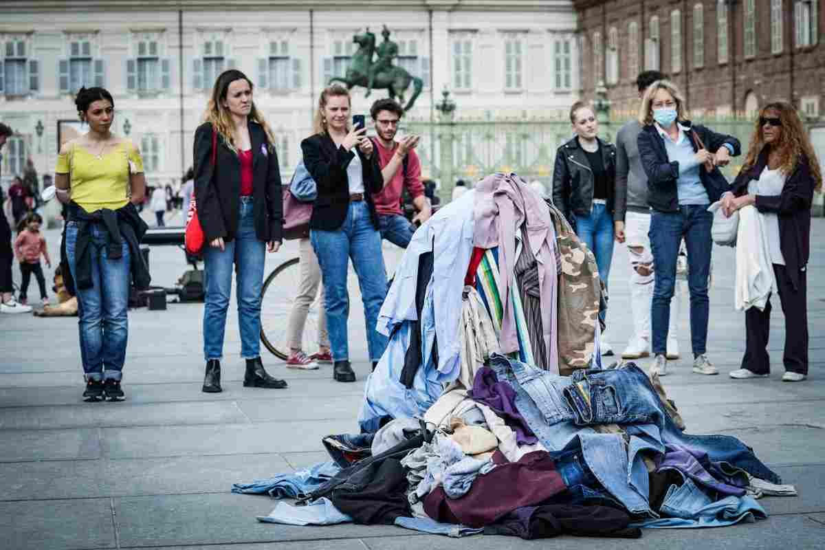 Vaqueros en una protesta en Italia