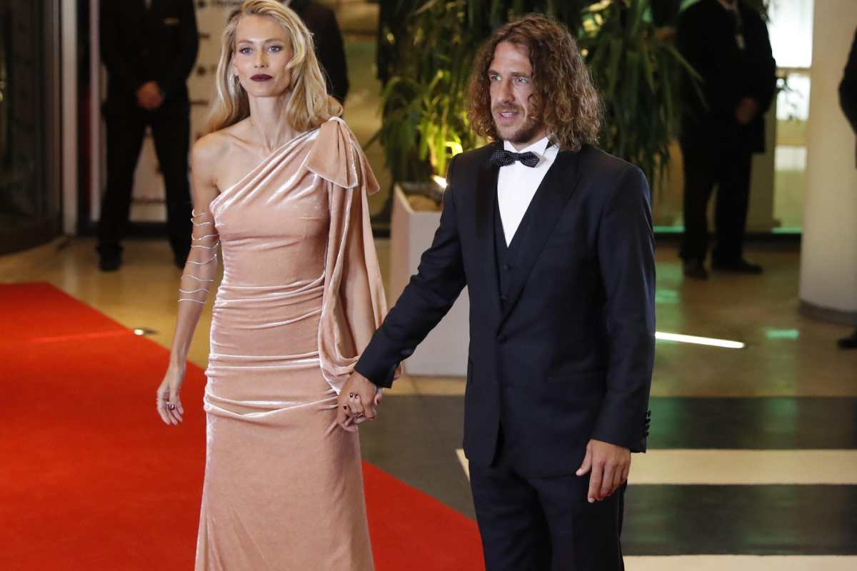 La modelo Vanesa Lorenzo y Carles Puyol