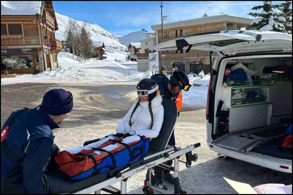 Marta Díaz accidente caída operación esquí