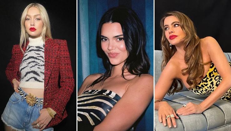 animal print celebrities moda tendencias Gigi Hadid, Kendall Jenner y Sofia Vergara 