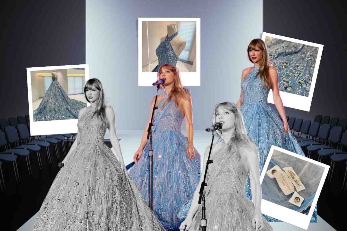 Taylor Swift vestido azul moda nicole felicia