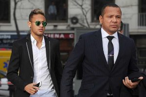 Neymar y su padre.